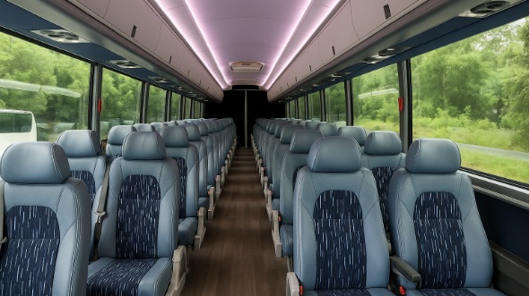 Interior of Charter Bus Company Greeley's 25 Passenger Minibus in Greeley