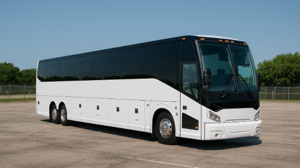 Exterior of Charter Bus Company Greeley's 40 Passenger Charter Bus in Greeley